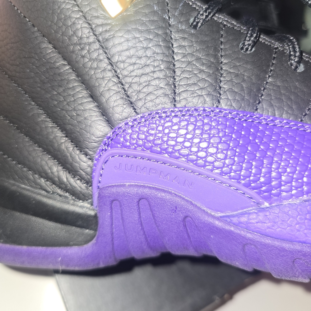 Jordan Retro 12 in Black and Purple - Picture 8 of 9